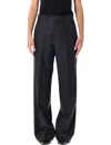 Junya Watanabe Tailored Wide-leg Trousers Pockets In Black