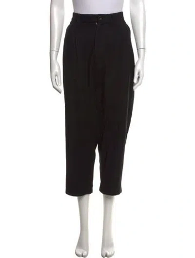 Pre-owned Junya Watanabe Wool Wide Leg Pants In Black