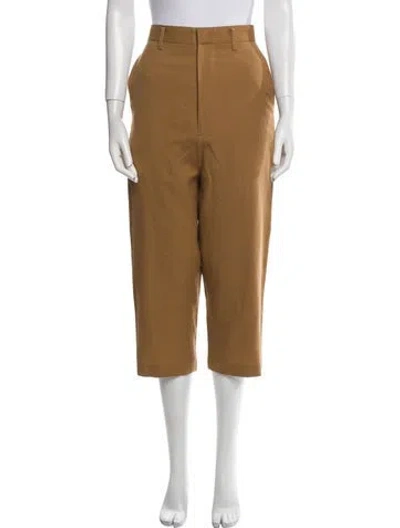 Pre-owned Junya Watanabe Wool Wide Leg Pants In Brown