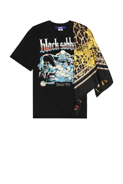 JUNYA WATANABE X BLACK SABBATH GRAPHIC AND SILK SCARF TEE