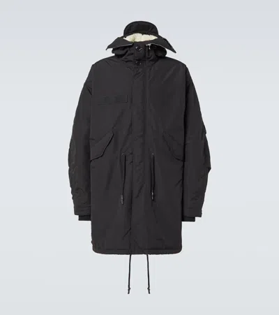 Junya Watanabe X C. P. Company 3l Goggles Parka In Black