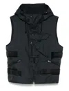 Junya Watanabe X C. P. Company Detachable-panel Gilet In Black