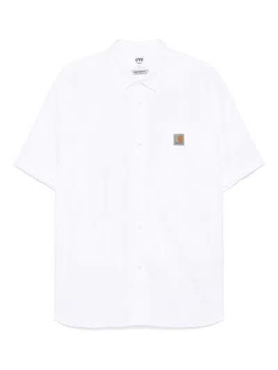 Junya Watanabe Man X Carhartt Short Sleeve Shirt In White