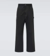 Junya Watanabe X Carhartt Gabardine Straight Pants In Black