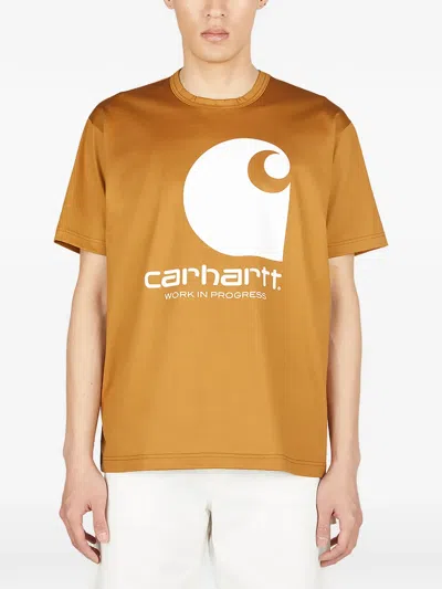 Junya Watanabe X Carhartt Graphic T-shirt In Yellow