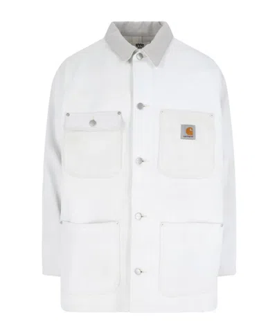 JUNYA WATANABE JUNYA WATANABE MAN LOGO PATCH BUTTONED JACKET