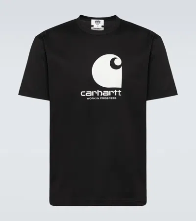 Junya Watanabe X Carhartt Graphic Print T-shirt In Black