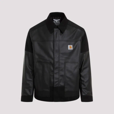Junya Watanabe X Carhartt Panelled-design Jacket L In Blk Blk