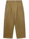 Junya Watanabe X Carhartt Wide Leg Cotton Trousers In Beige