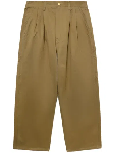 Junya Watanabe Carhartt Wip Cotton Twill Pants In Brown