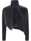 Junya Watanabe X Comme Des Garçons Asymetrical Turtleneck Sweater Clothing In Black
