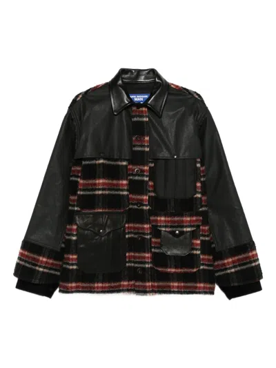 Junya Watanabe X Comme Des Garçons Check Panelled Jacket In Black