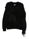 Junya Watanabe X Comme Des Garçons Distressed Jumper In Black