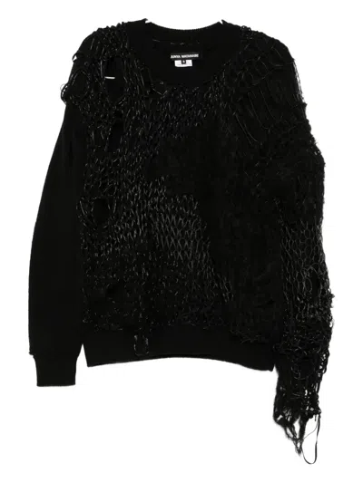 Junya Watanabe X Comme Des Garçons Distressed Jumper In Black