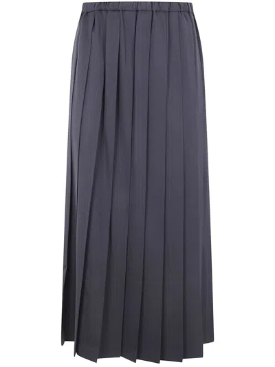 Junya Watanabe X Comme Des Garçons Pleated Long Skirt Clothing In Black