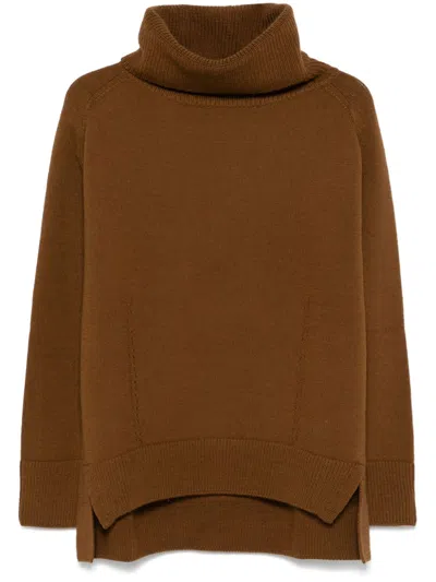 Junya Watanabe X Comme Des Garçons Roll-neck Sweater In 褐色