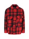 Junya Watanabe Checked Pattern Collared Shirt Jacket In Red