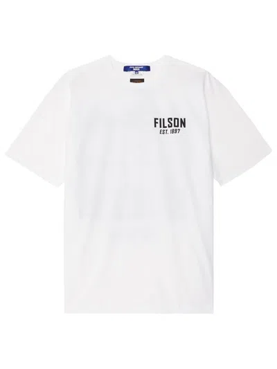 Junya Watanabe X Comme Des Garçons X Filson Graphic-print Cotton Jersey T-shirt Clothing In White