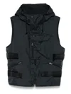 Junya Watanabe X C. P. Company Detachable-panel Gilet In Black