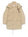 Junya Watanabe X C.p. Company Trenchcoat Mit Kapuze In Nude