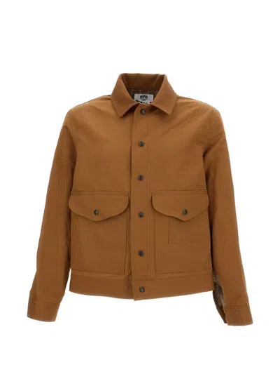 Junya Watanabe X Filson Check-pattern Flap-pocket Jacket In Brown