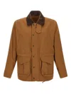 Junya Watanabe X Filson Corduroy-collar Check-insert Jacket In Brown