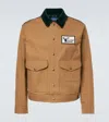 Junya Watanabe Cotton Oxford X Wool Nylon Check Filson Jacket In Brown