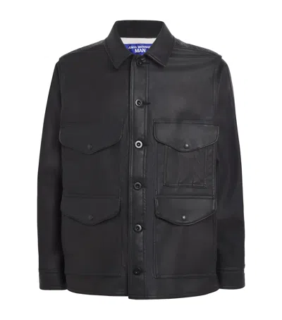 Junya Watanabe X Filson Faux Leather Jacket In Black