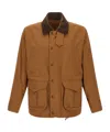 Junya Watanabe X Filson Corduroy-collar Check-insert Jacket In Brown