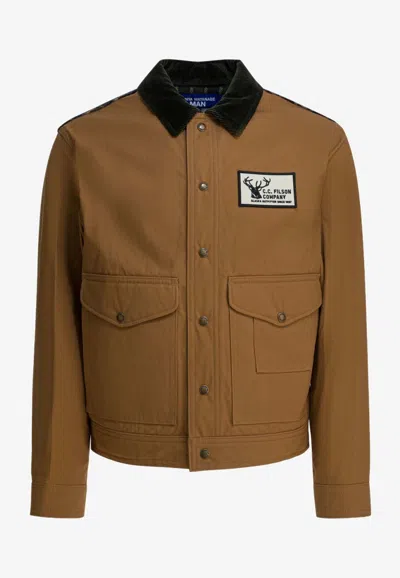 Junya Watanabe X Filson Jacket With Logo-patch In Brown