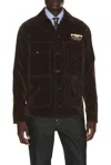 Junya Watanabe Cotton Urethane Flocky Denim Filson Jacket In Brown