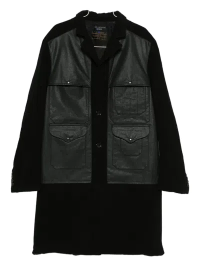 Junya Watanabe X Filson Panelled Coat In Black