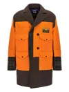 Junya Watanabe Filson Collaboration Patchwork Design Coat In Orange