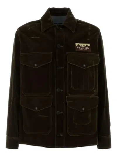 Junya Watanabe X Filson Patchwork Pocket Jacket In Brown