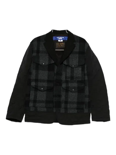 Junya Watanabe X Filson Quilted Plaid Jacket In Black