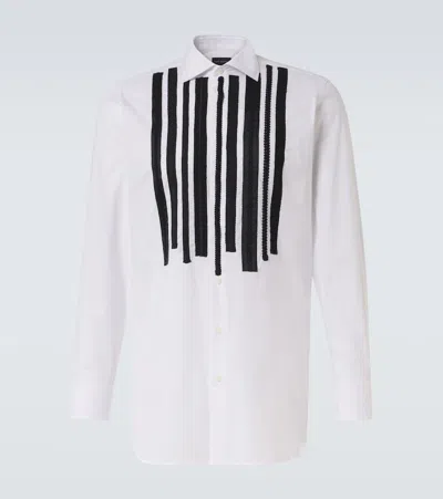 JUNYA WATANABE X GUY ROVER STRIPED COTTON SHIRT