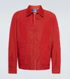 Junya Watanabe X Jean-michel Basquiat Cotton And Linen Jacket In Red/blk X Red