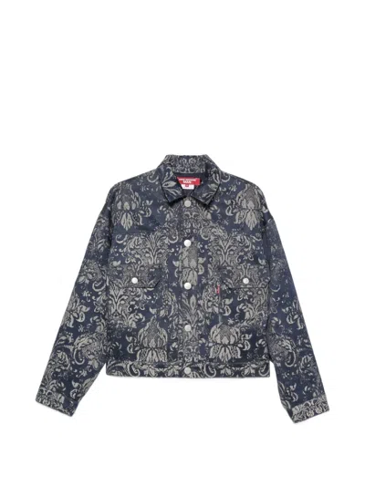 Junya Watanabe Long Sleeve Jacket In Blue
