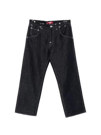 Junya Watanabe X Levi's Contrast-stitch Wide-leg Jeans In Black