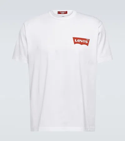 Junya Watanabe X Levi's® Cotton Jersey T-shirt In White