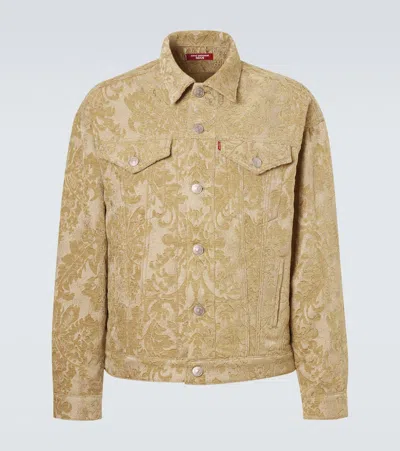Junya Watanabe X Levi's Damask Jacquard Jacket In Brown