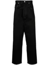 Junya Watanabe X Levi's Decorative-stitching Mid-rise Drop-crotch Jeans In Black
