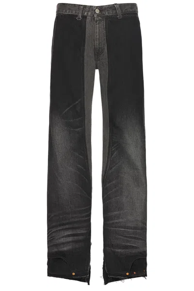 JUNYA WATANABE X LEVI'S DENIM GARMENT TREATED CUSTOMIZED JEANS