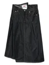 Junya Watanabe Denim Long Skirt Levi's Collab In Black