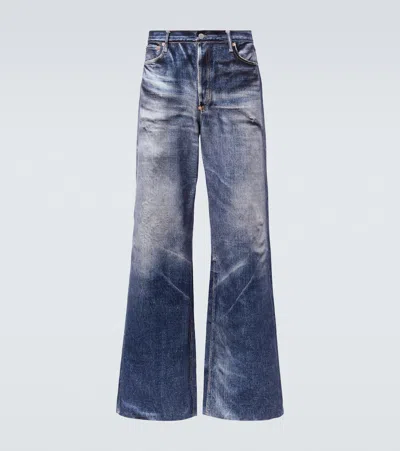 Junya Watanabe X Levi's High-rise Flared Jeans In Blue
