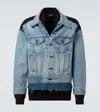 Junya Watanabe Denim Jacket With Cardigan In Blue