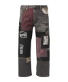 Junya Watanabe Men S Levi's Patchwork Denim Pants In Black