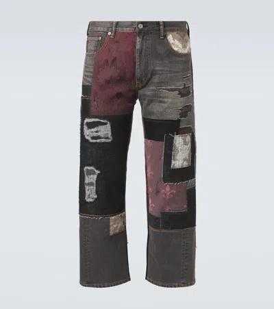 JUNYA WATANABE X LEVI'S PATCHWORK WIDE-LEG JEANS
