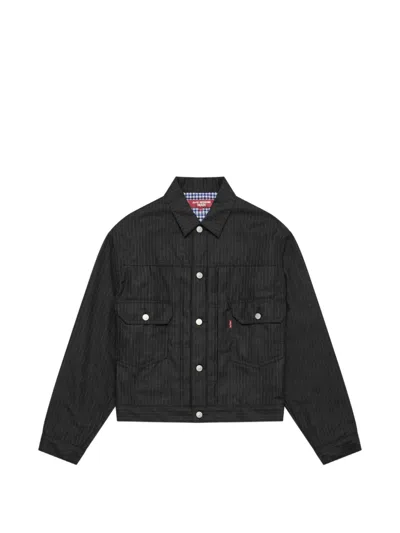Junya Watanabe X Levi's Pinstripe Pocket Jacket In Gray