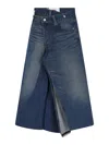 Junya Watanabe Skirt With Back Pockets And Contrast Stitching